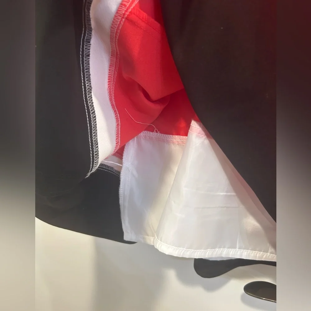 Calvin Klein Pink Orange Black Color Block Fit Flare Career Dress Women’s 10 NWT - Picture 4 of 12